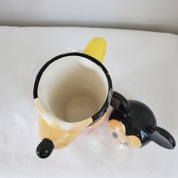 Mickey Mouse Head Mug Disney Theme Parks ceramic with lid, red cup - Picture 6 of 12